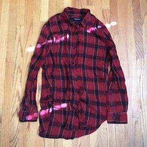 Red Longline Flannel Pacsun